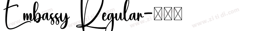 Embassy Regular字体转换